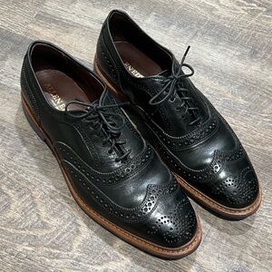 Allen Edmonds Black Leather Wingtip Derbys